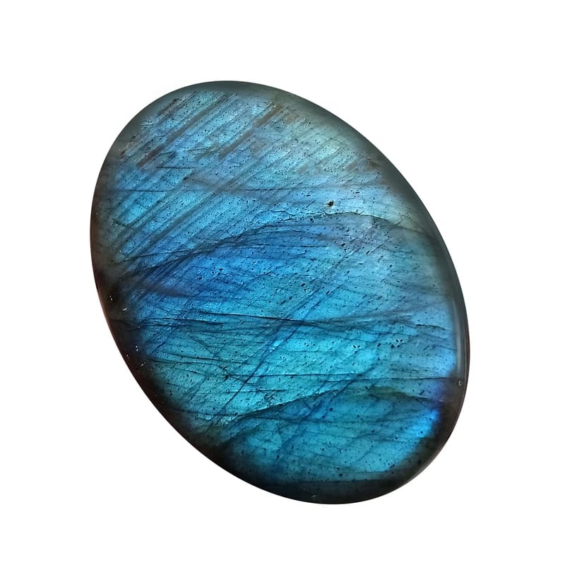 سنگ زینتی لابرادوریت مدل نگین بیضی