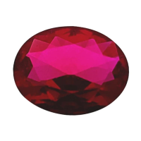 سنگ یاقوت سرخ مدل تراش بیضی 