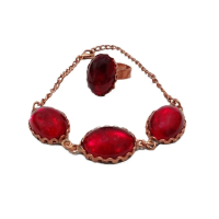 نیم ست زنانه سرخ